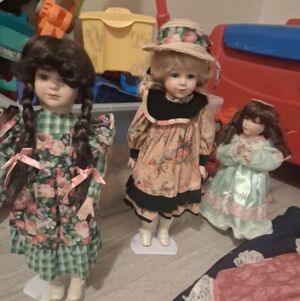 Antique & Vintage CERAMIC DOLLS, not For Play.